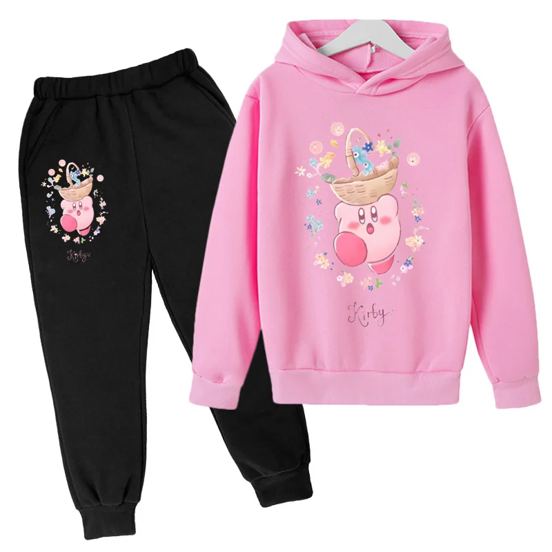 Kids Spring and Autumn Hoodies 3-12 Year Old Boys and Girls Hoodie Set 2D Printed K Cartoon Game Casual Fashion Two Piece Set