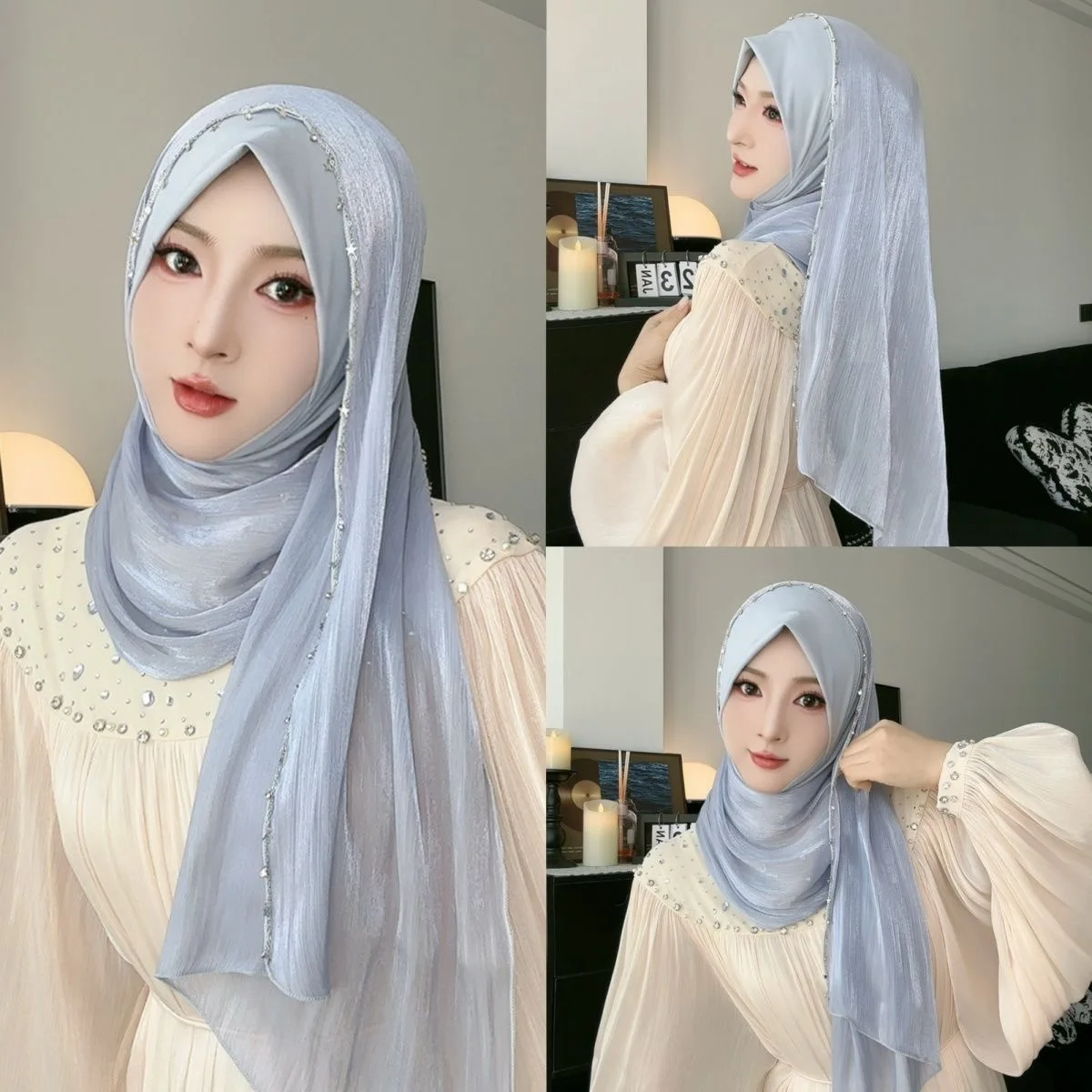 Muslim Islam Wrap Hijab New Design Arabian Lady Shayla Scarves