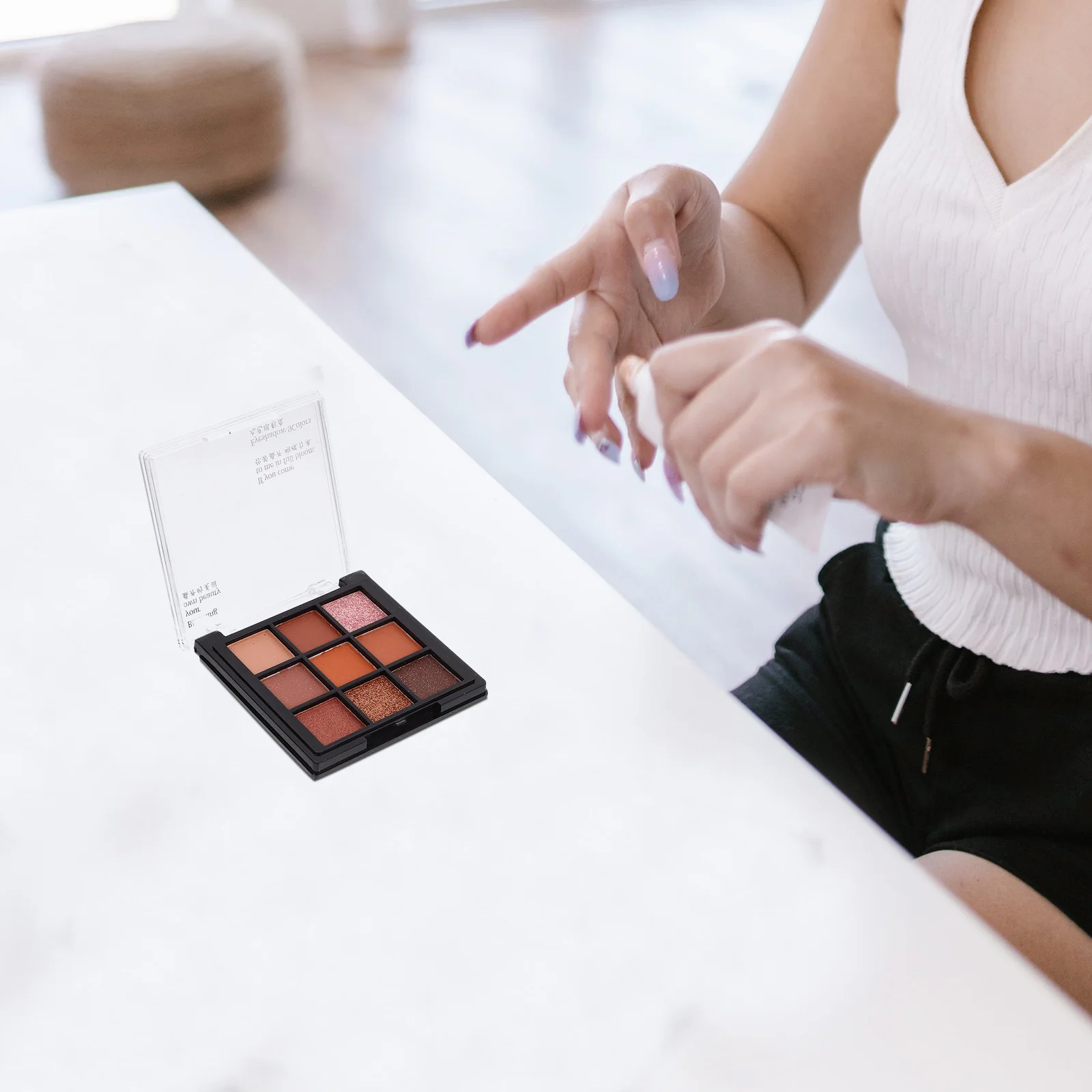 1개 아이섀도우 세트 색소가 풍부하고 부드러운 지속력 있는 메이크업 아이섀도우 팔레트 과일 아이스크림 색상 매트 쉬머 마감