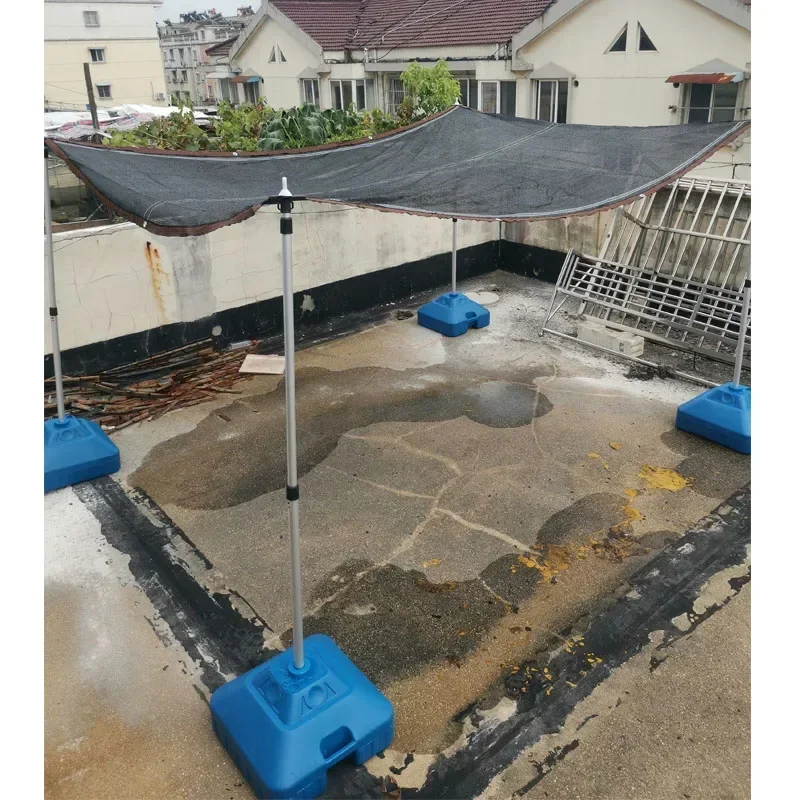 

Courtyard sunshade net support pole net fixed pole sunscreen net pole plant column terrace