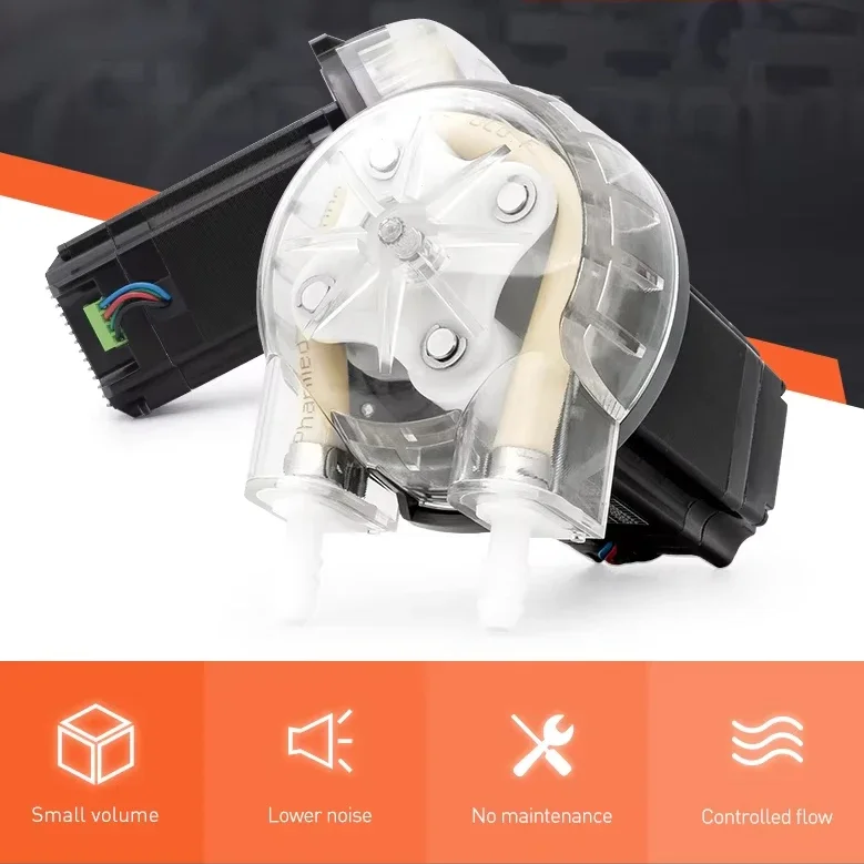 NEW LEFOO Wholesale High Quality 24V Micro Beer Peristaltic Pump Food-Grade Certified Anti-corrosion Hose Dosing Fruit Juice Pum