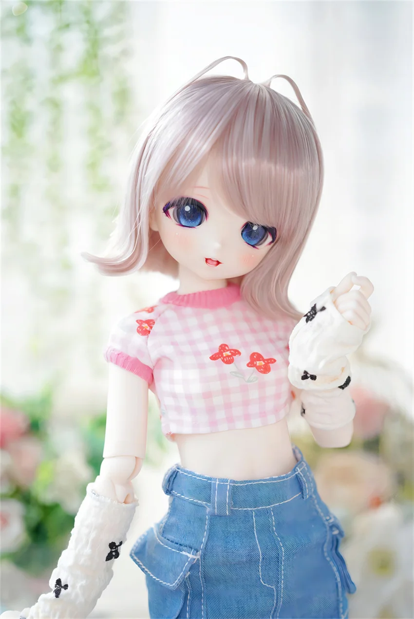 BJD/SD/DD Wig 1/3 1/4 High Temperature Silk Styling Short hair BJD Doll accessories XC