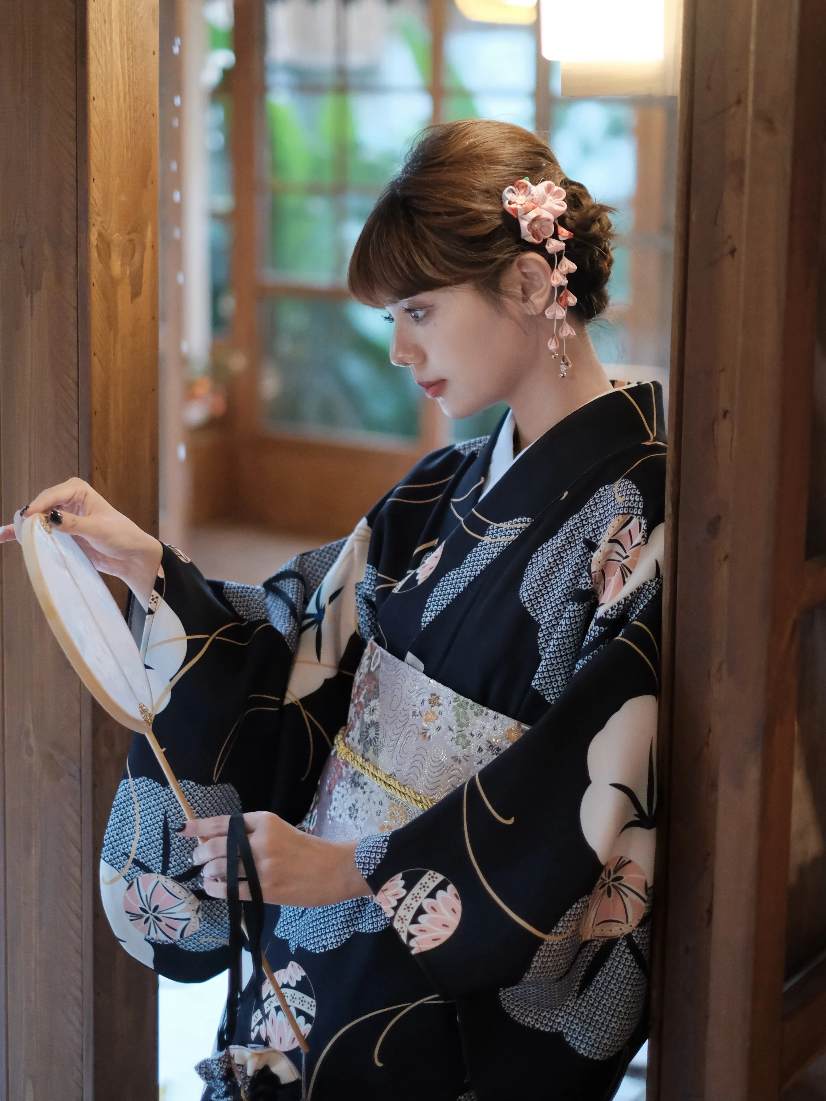 Mujeres kimono japonés color n - Japanese Women Formal Wear reseña y precio