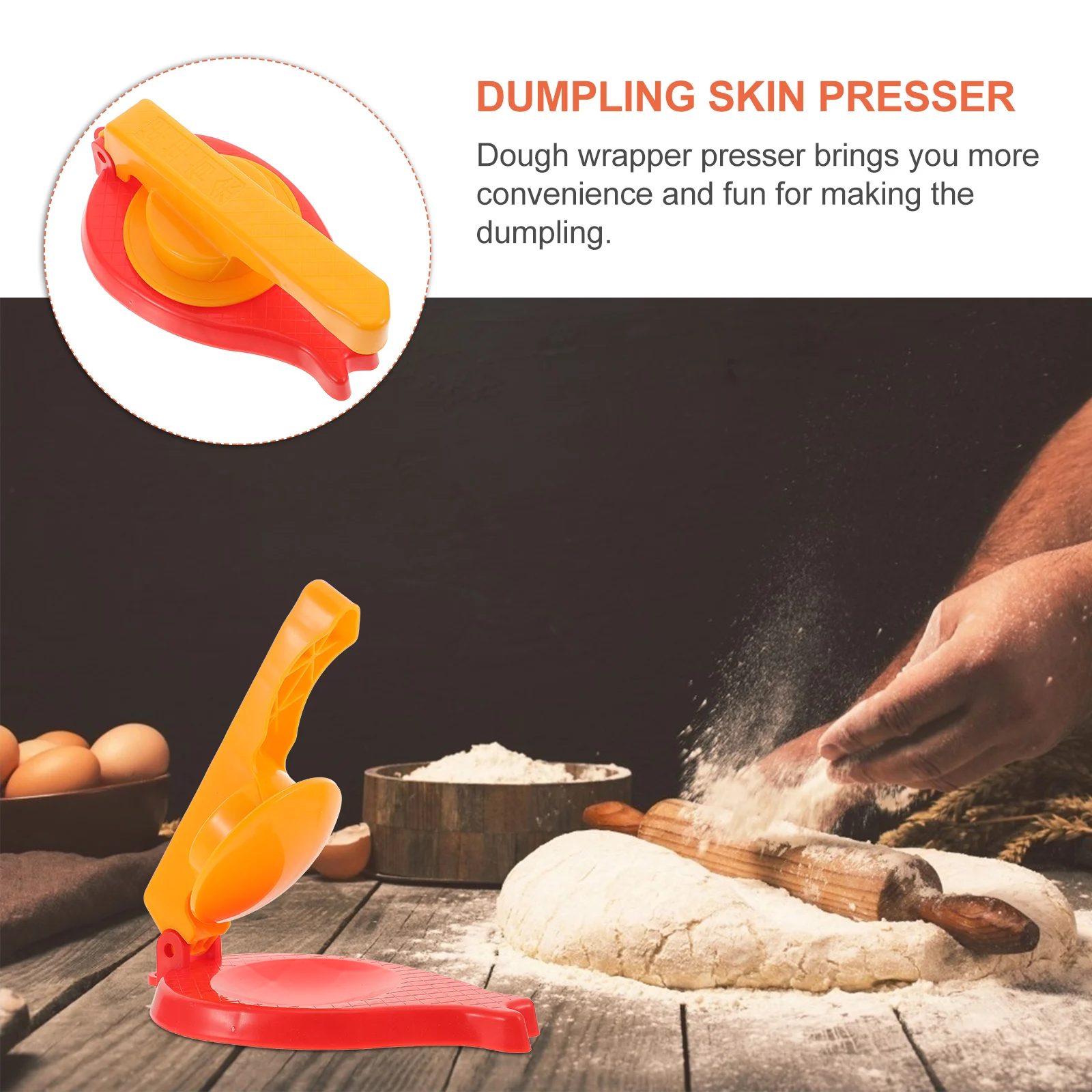 

Dumpling Skin Plastic Mold for Wrappers Ravioli Fried Dough Dumpling Skin Presser Tool Baking Pan Kitchen Accessories