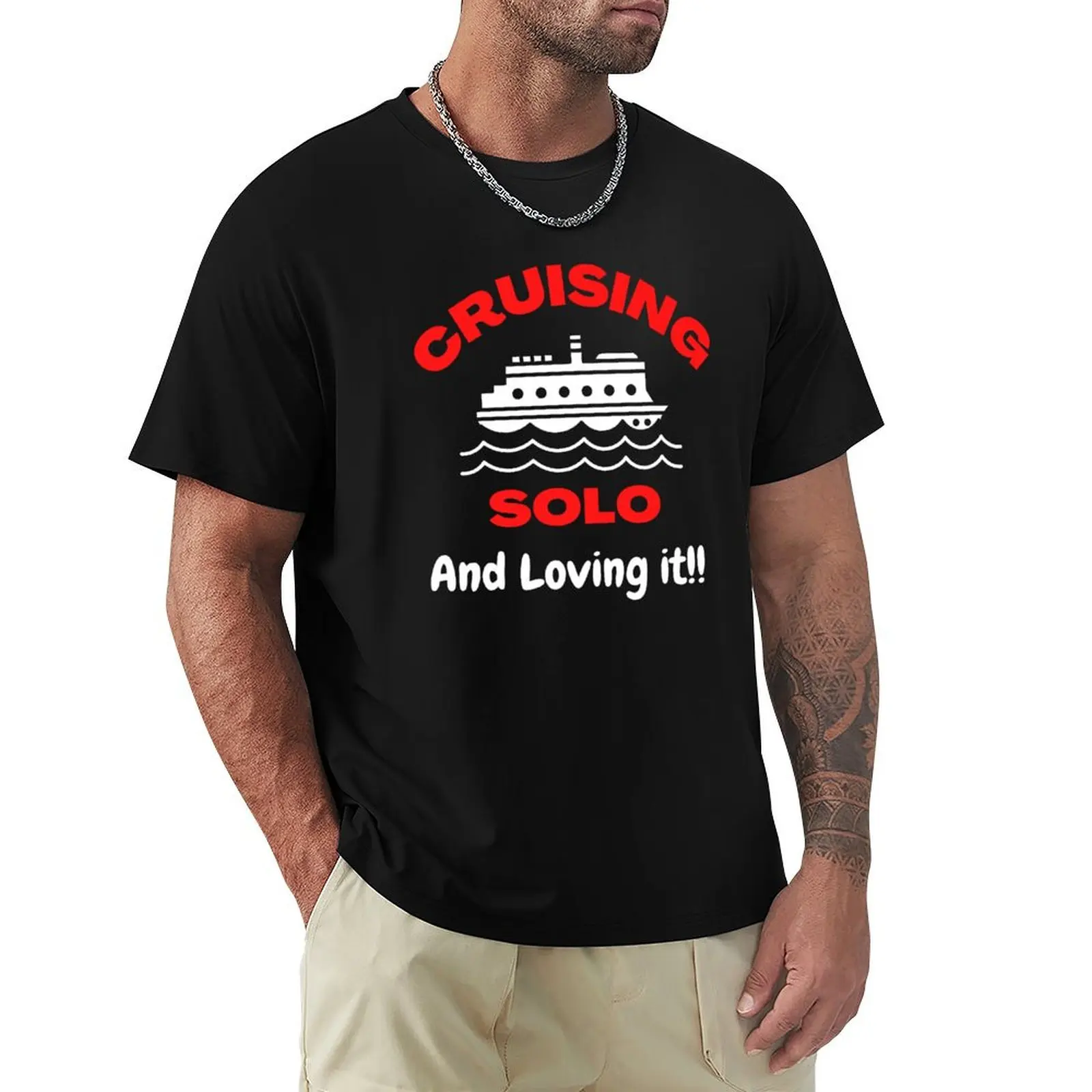 Cruising solo T-Shirt t shirt men 100% cotton luxury brand T-Shirt