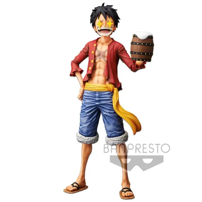 Em estoque original bandai grandista nero uma peça macaco.d.luffy figura anime genuíno colecionável caixa modelo bonecas brinquedo ornamento