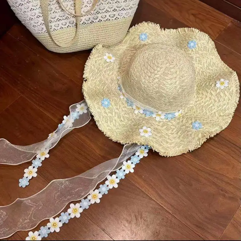 chapeu-de-sol-feminino-de-aba-larga-com-laco-de-renda-floral-para-praia-e-verao-protecao-solar-com-estampa-floral