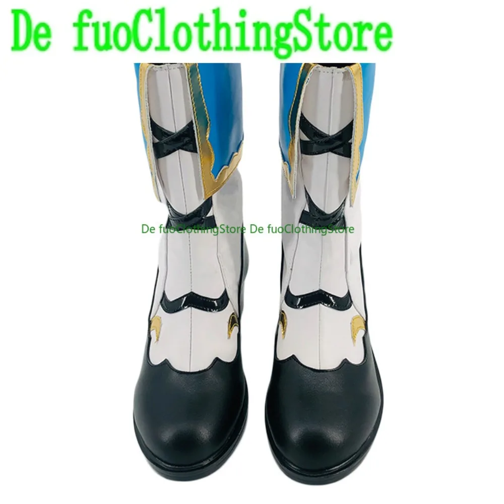 Defuo Genshin Impact Barbara Pegg Deaconess Of Favonius Buty do Cosplayu Anime Gra Buty i Kozaki do Odgrywania Ról na Halloween