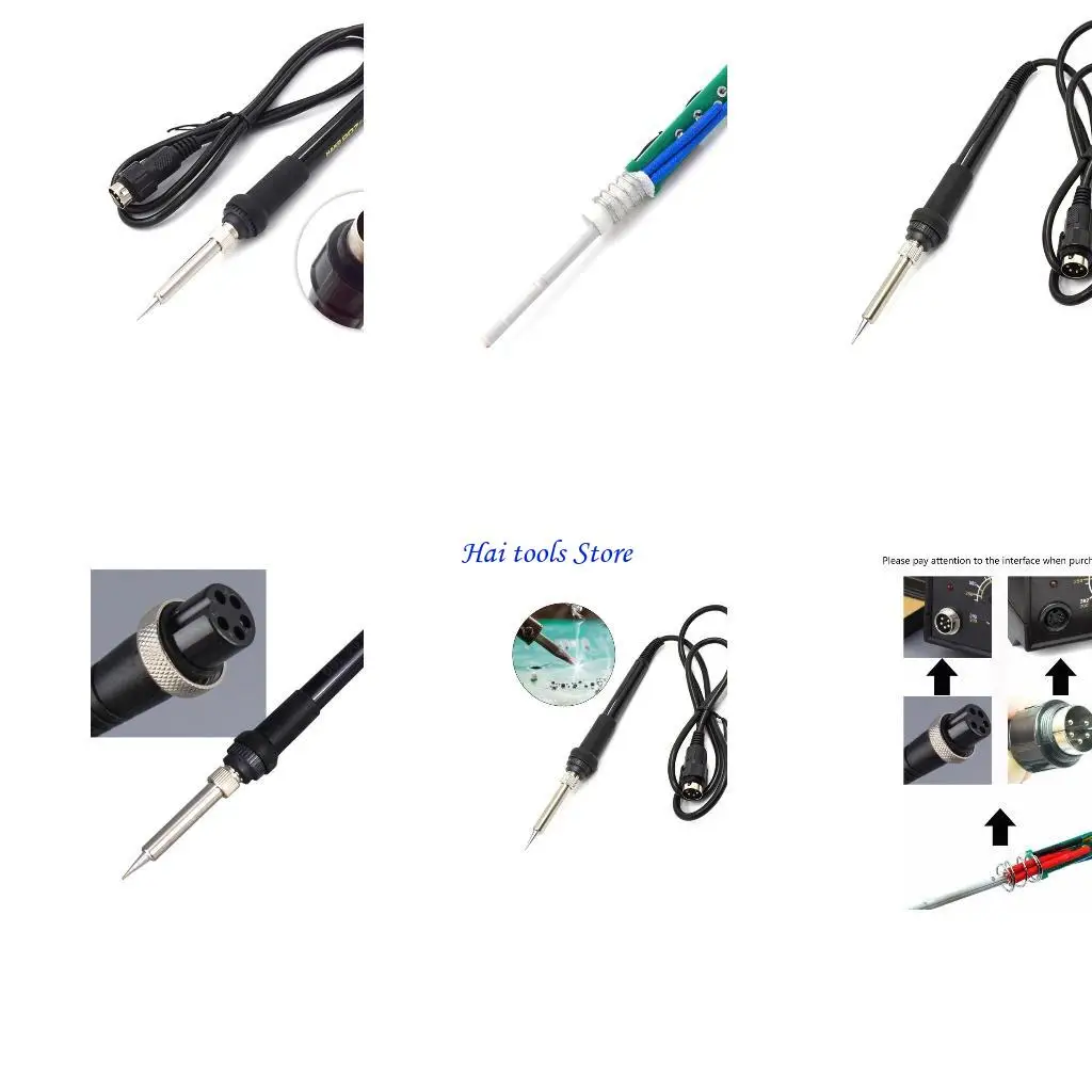 

X37E 5 Pin Soldering Iron Handle Replacement Soldering Pencil Handle for SMD Rework