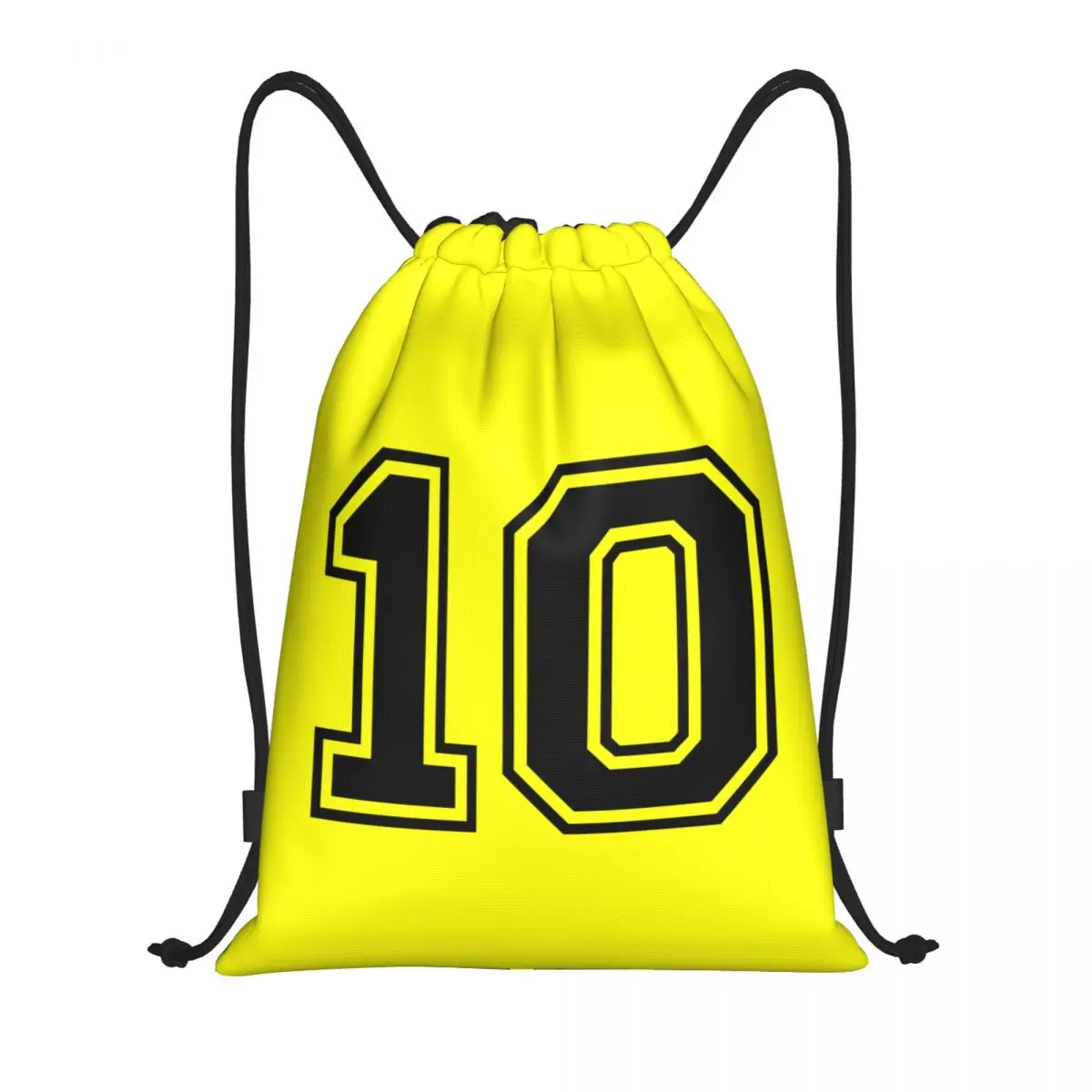 Custom Number 10 Ten Drawstring Bags Women Men Portable Sports Gym Sackpack Maradonas Training Storage Backpacks