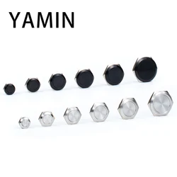 5pcs 12/16/19/22/25/30mm Ultra Short Electric Waterproof Power Reset Momentary Pressure Mini Push Button Switch Silver Black