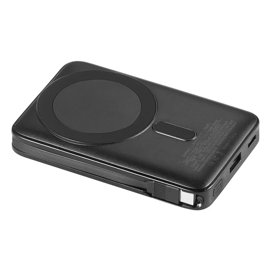 

Магнитный Power Bank 10000 мАч: портативное зарядное устройство с беспроводной зарядкой, умным LED-дисплеем, складной подставкой и быстрой зарядкой