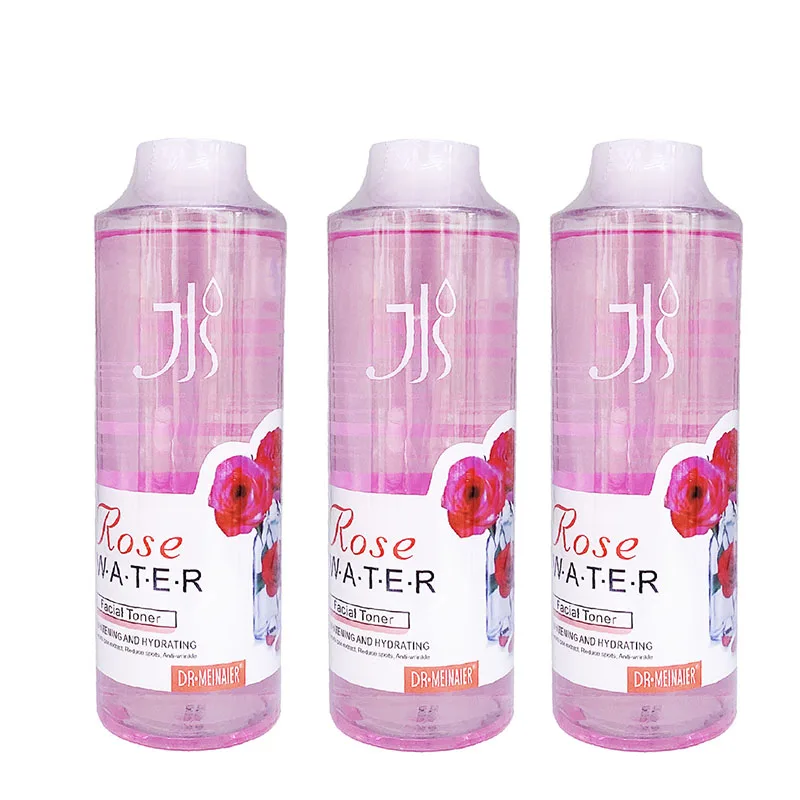 3 pcs Rose Toner Reduces Pores Brightens Shrinkage Water Hydrating Moisturizing Refreshing Oil Control 500g Skincare