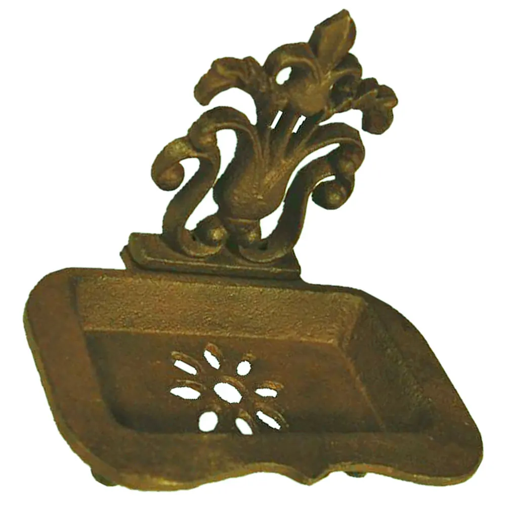 

Draining Metal Bathroom Dish Holder Vintage Style Durable Rack For Kitchen Vanity Self Draining Tray Shower Soap Container Bar