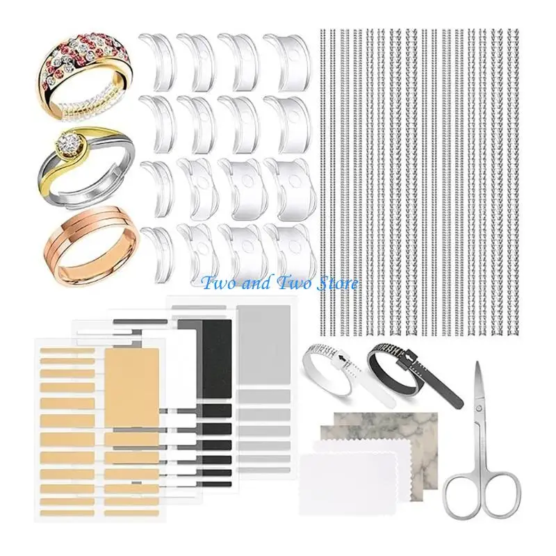 HX6F Ring Size Reducer Sizing Strips Invisible Plastic Adjusters for a Fit