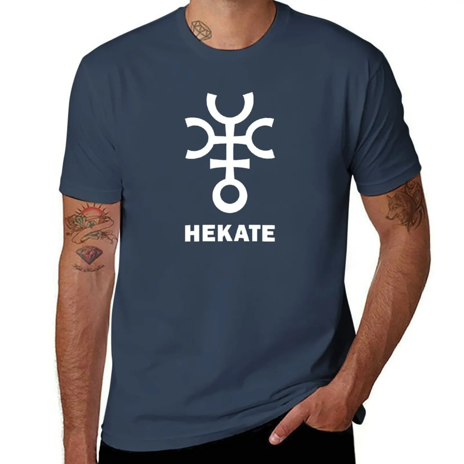 

Hecate Wheel Goddess Pagan Hekate Symbol Pagan Wicca Symbol T-Shirt t shirts cotton 100% T-Shirt