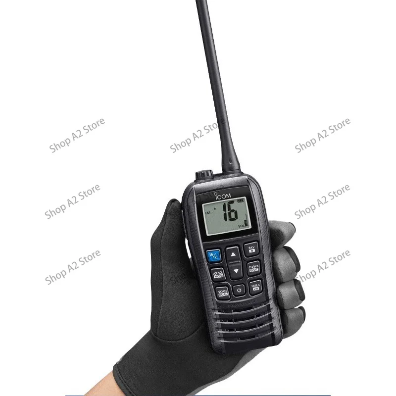 Marine Handheld VHF Walkie Talkie, IPX7 Waterproof Floating Two‑Way Radio for Boating Ship Maritime Communication