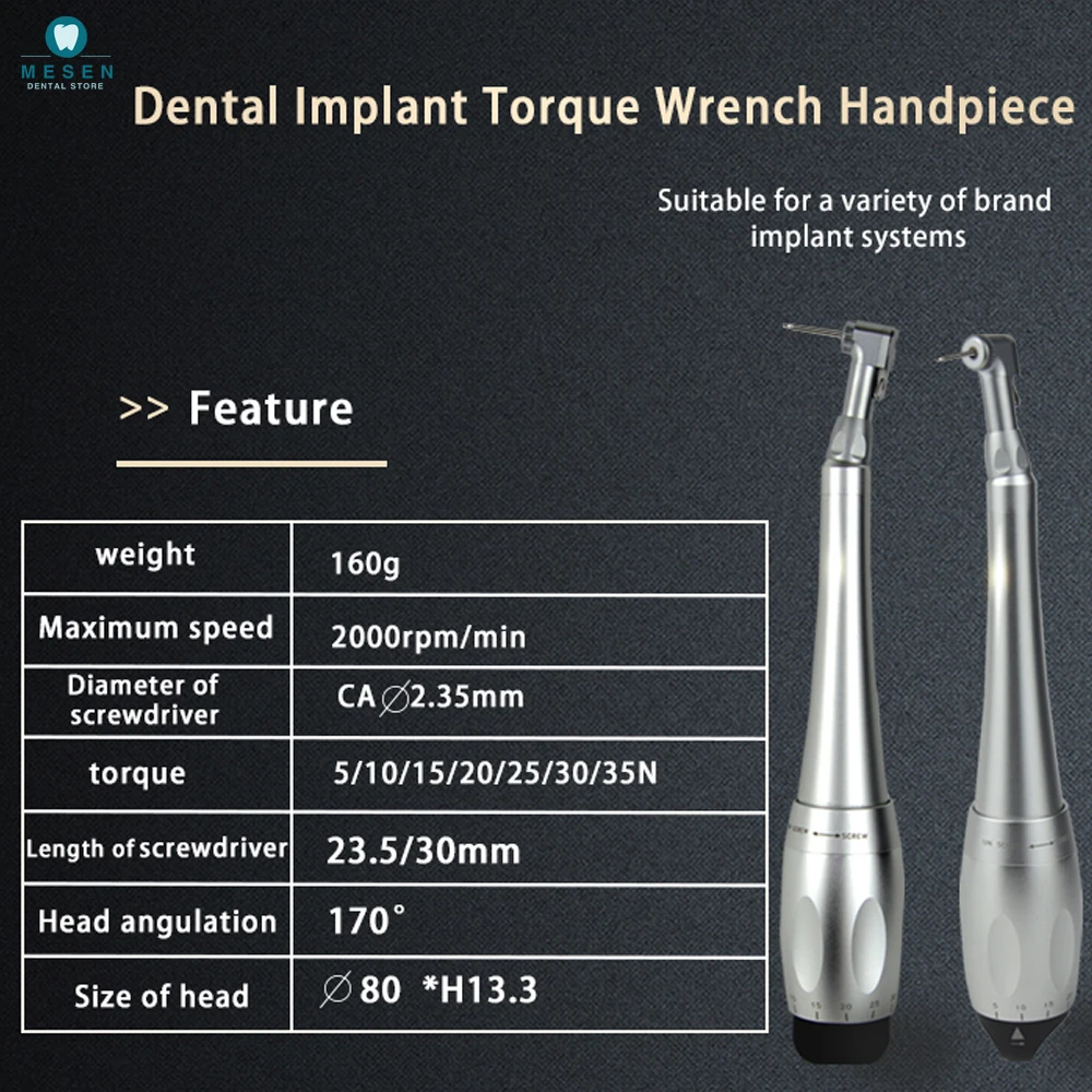 Dental Implant Torque Wrench Precise Control for Stable Placement Handpiece Treatment Tool