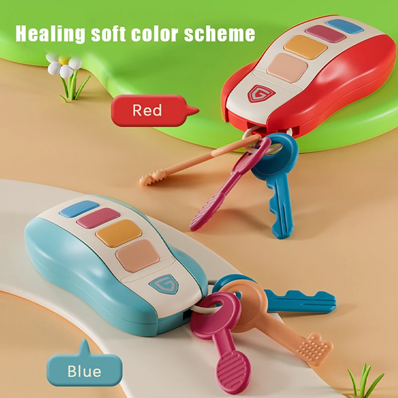 Kinderen doen alsof rollenspel speelgoed; Muzikale autosleutelsimulatie; Educatief babyspeelgoed, perfect voor kindercadeau