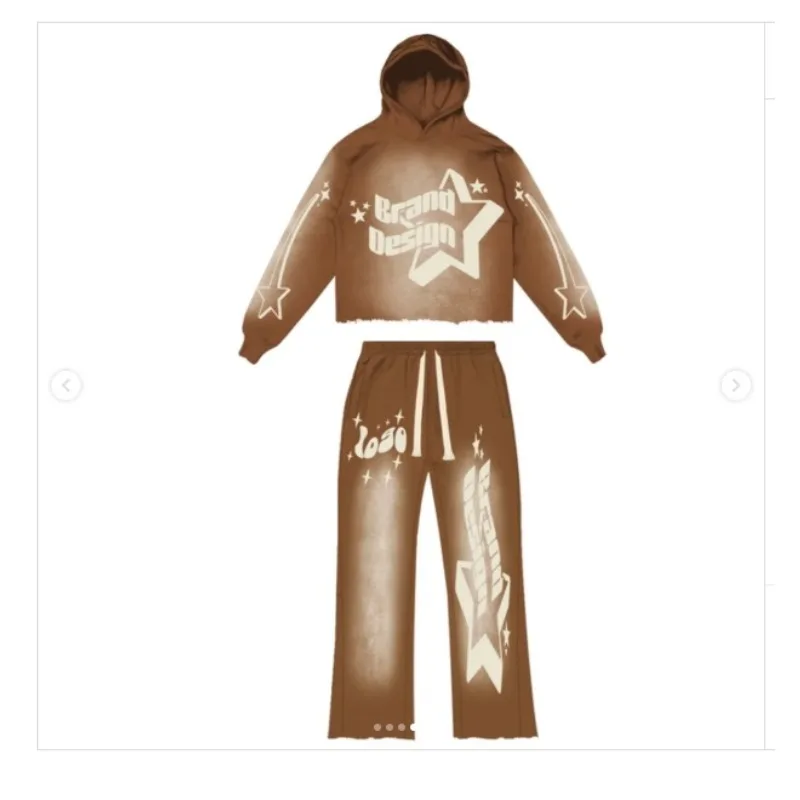 Neues 3D-gedrucktes, modisches, lässiges Kapuzenset für Erwachsene im europäischen und amerikanischen Stil