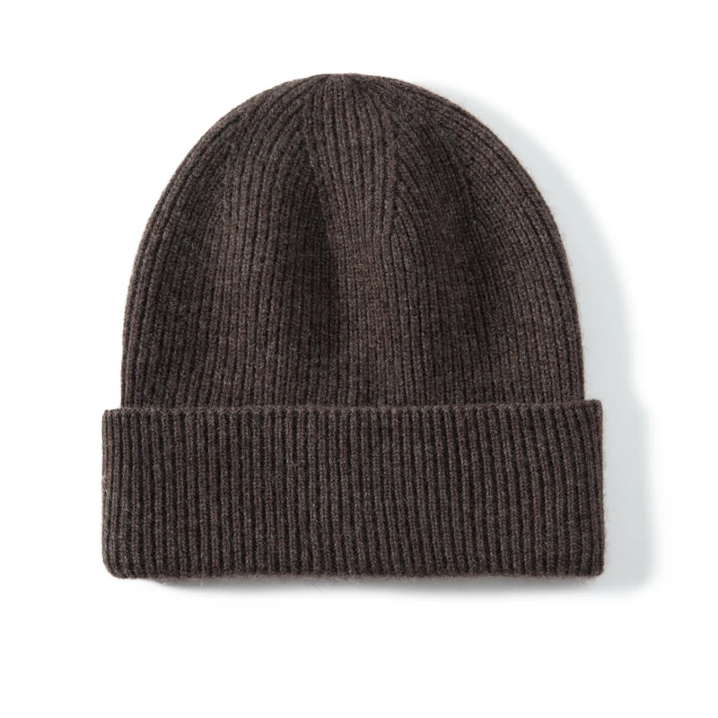 MERRILAMB Hochwertige Strickmütze aus 100 % Kaschmir für Damen und Herren, lässige Beanie-Mütze, Wintermütze, weich, warm, Kaschmir-Kappen, Unisex – Detail 21