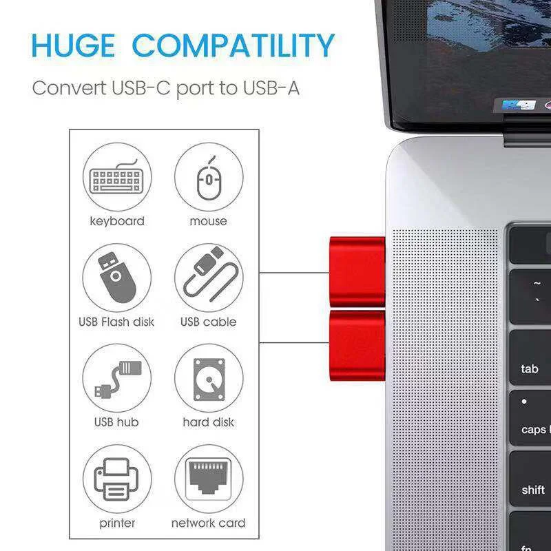 COBRAFLY USB To Type C OTG Converter TypeC to OTG ABS Computer For_Android Premium Computer Laptop for Xiaomi Huawei Samsung