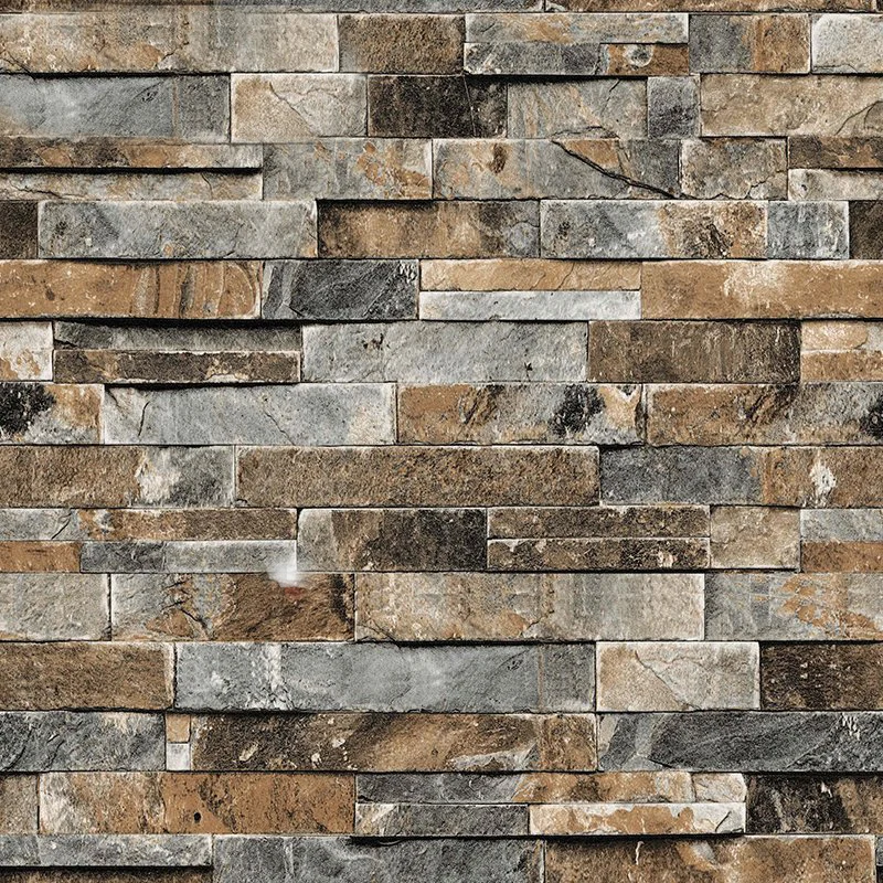 

3D Stereoscopic Faux Stone Brick Wall Wallpaper For Walls 3 D Living Room TV Background Vinyl Wallpaper Papier Peint Mural store