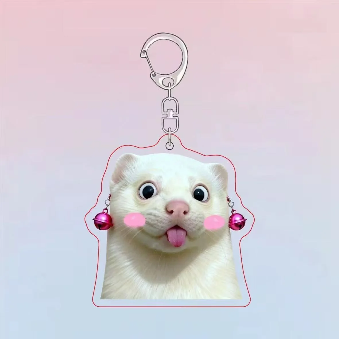 Puppy Kitten Interesting Funny Emoticons Bag Hanging Ornaments Cartoon Pendant Hot Decoration Affordable Jewelry Holiday Gifts