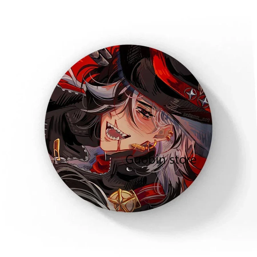 58mm New Anime Game Honkai:Star Rail Character Boothill Button Pin Cute Boothill Fanart Brooch Badge for Gamer and Fans