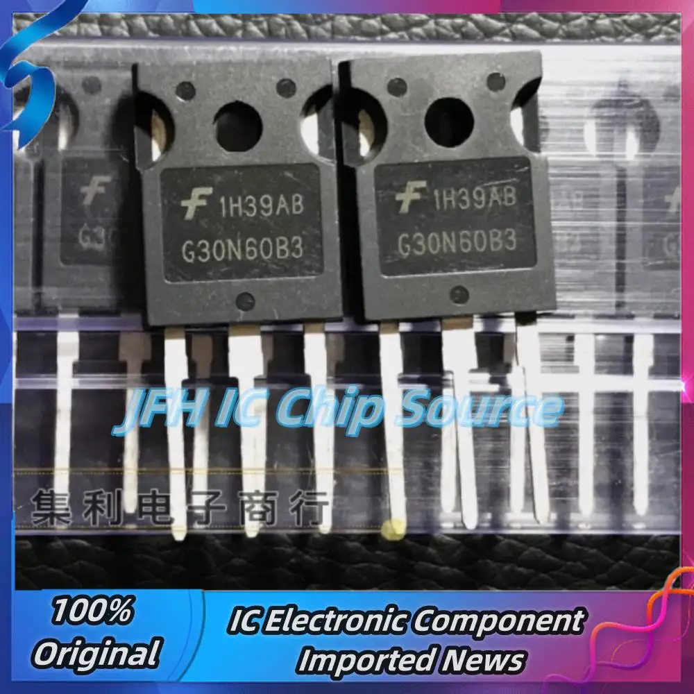 5PCS-10PCS G30N60B3 HGTG30N60B3  TO-247  30A 600V IGBT  Best Quality Stock