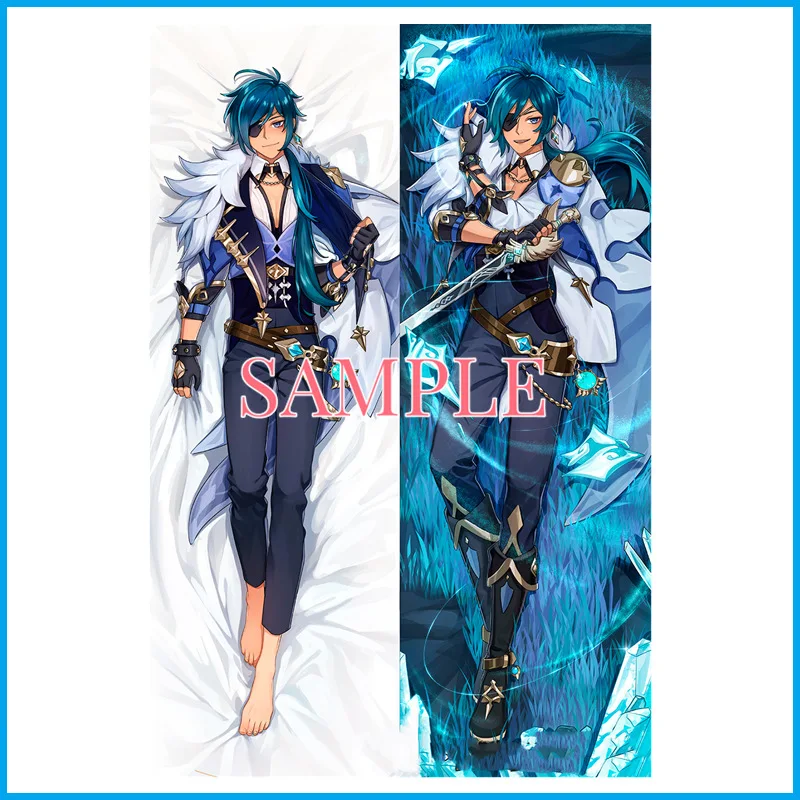 Genshin Impact Kaeya Cosplay Dakimakura Body Pillow Case Cover Peachskin Doulble Side Printed Bedding Hugging Body Pillowcase