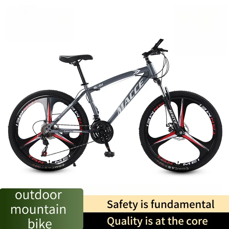 Outdoor mountain biking for adults, students, and students, 24/26-inch bike with shock absorption and speed control