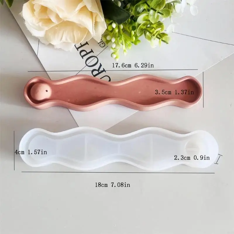 M89A INCENSE BASE BASE COMPUT SILICONE PLASTER COMAND WAVES BENTUK INCENSE DRIES HOLDER CEPAN COMPUT COMPAN COMPERS UNTUK HOME