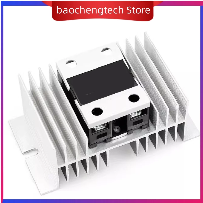 Aluminum Heat Sink Dissipation Radiator Rail Mount Regulator Base Plate Suitable For Single Phase Solid State Relay SSR 40-100A