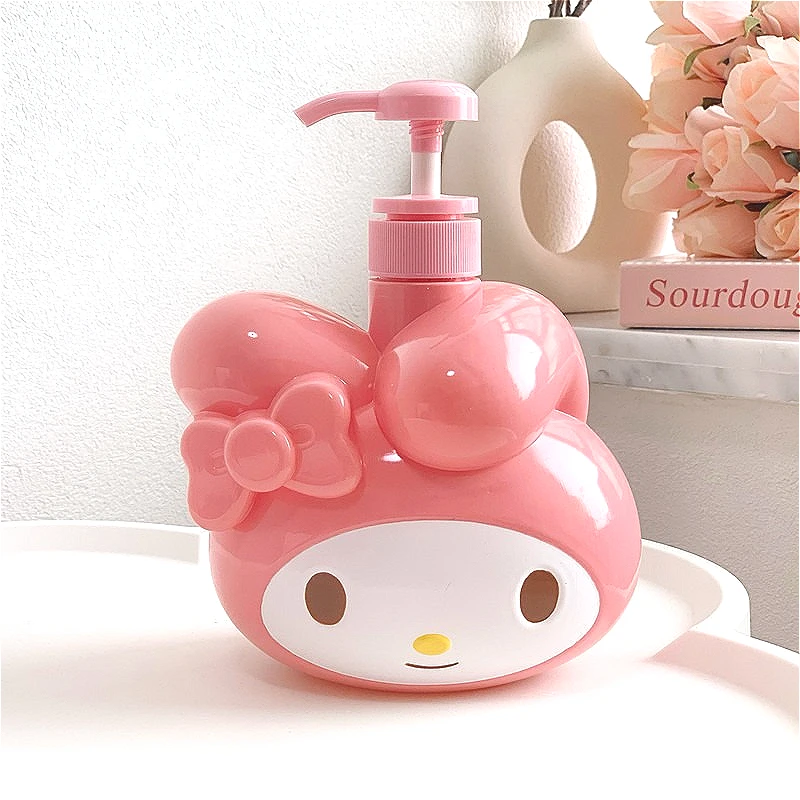 Novos acessórios de viagem sanrio anime melodia kuromi ferramenta de maquiagem recipiente vazio bonito loção amostras gatilho garrafas sub-engarrafamento