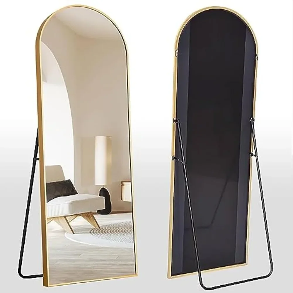 Floor Mirrors Using high-quality explosion-proof film glass High definition imaging is sturdy and durable,Suitable for bedrooms