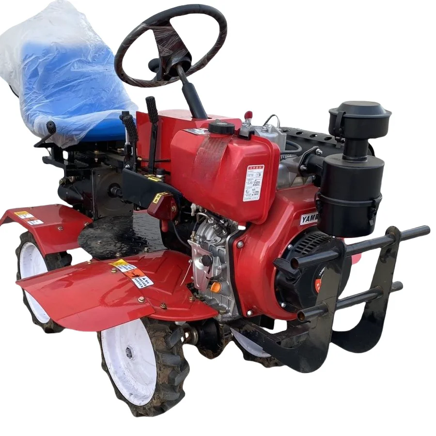 ขายร้อน Multi-function Mini Cultivator 10HP 12HP 15HP 18HP Rotary Tiller สําหรับสวนและฟาร์มใช้