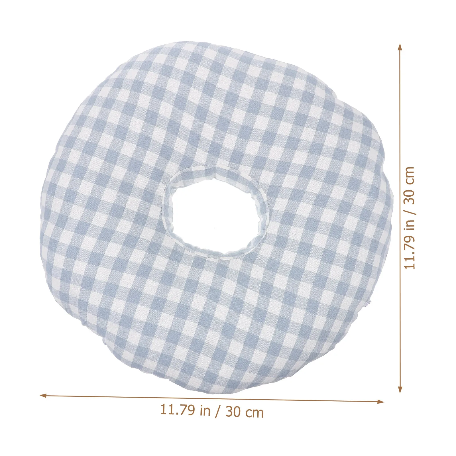 Ear Piercing Pillow Comfortable Supple Side Sleeping Cushion Cotton Stuffed Breathable Ear Hole Design Pain Relief for Home