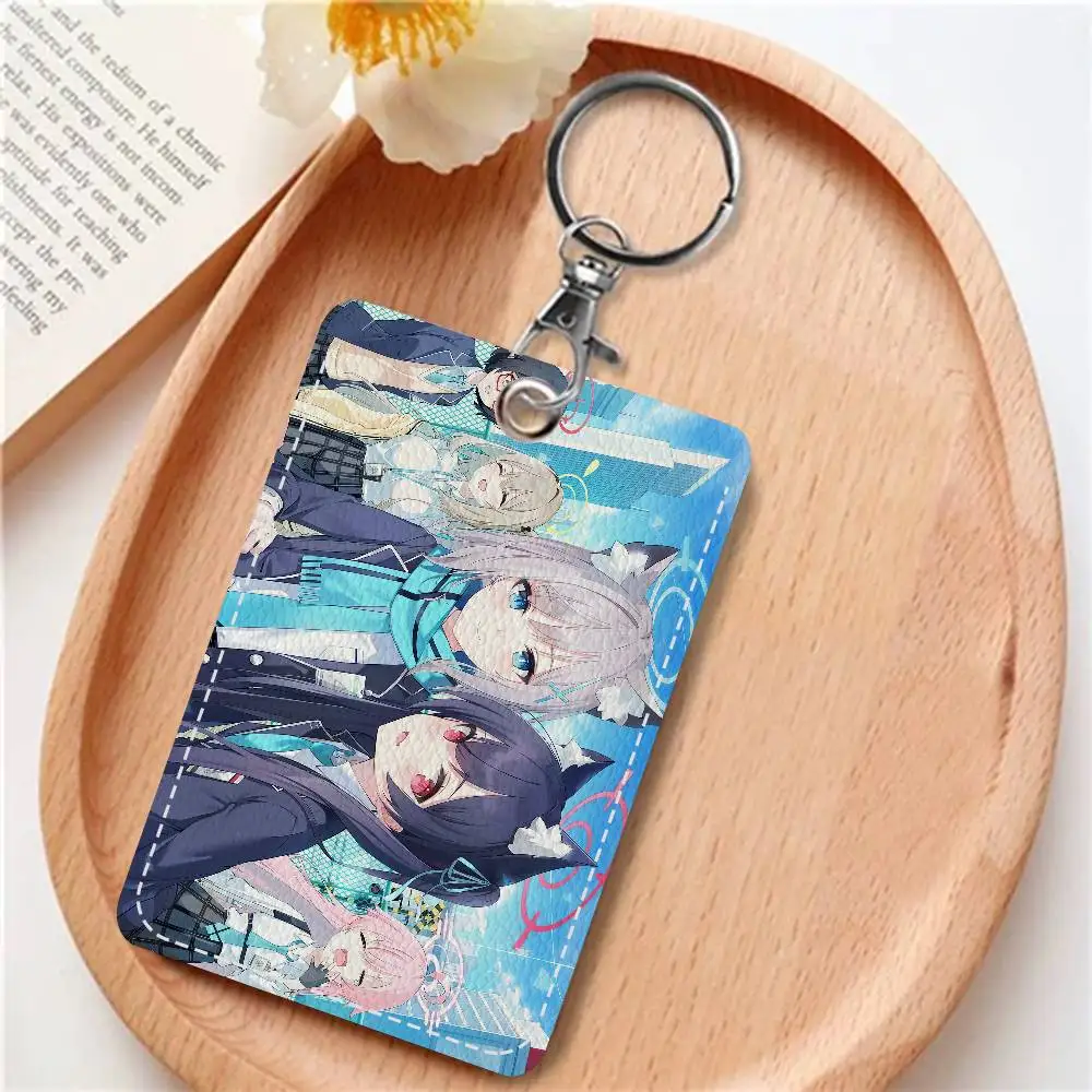 

Popular Game Blue Archive Personalised Print Card Holder Suitable For Holder Girls Door Card Case Women Badge Holder Keychain