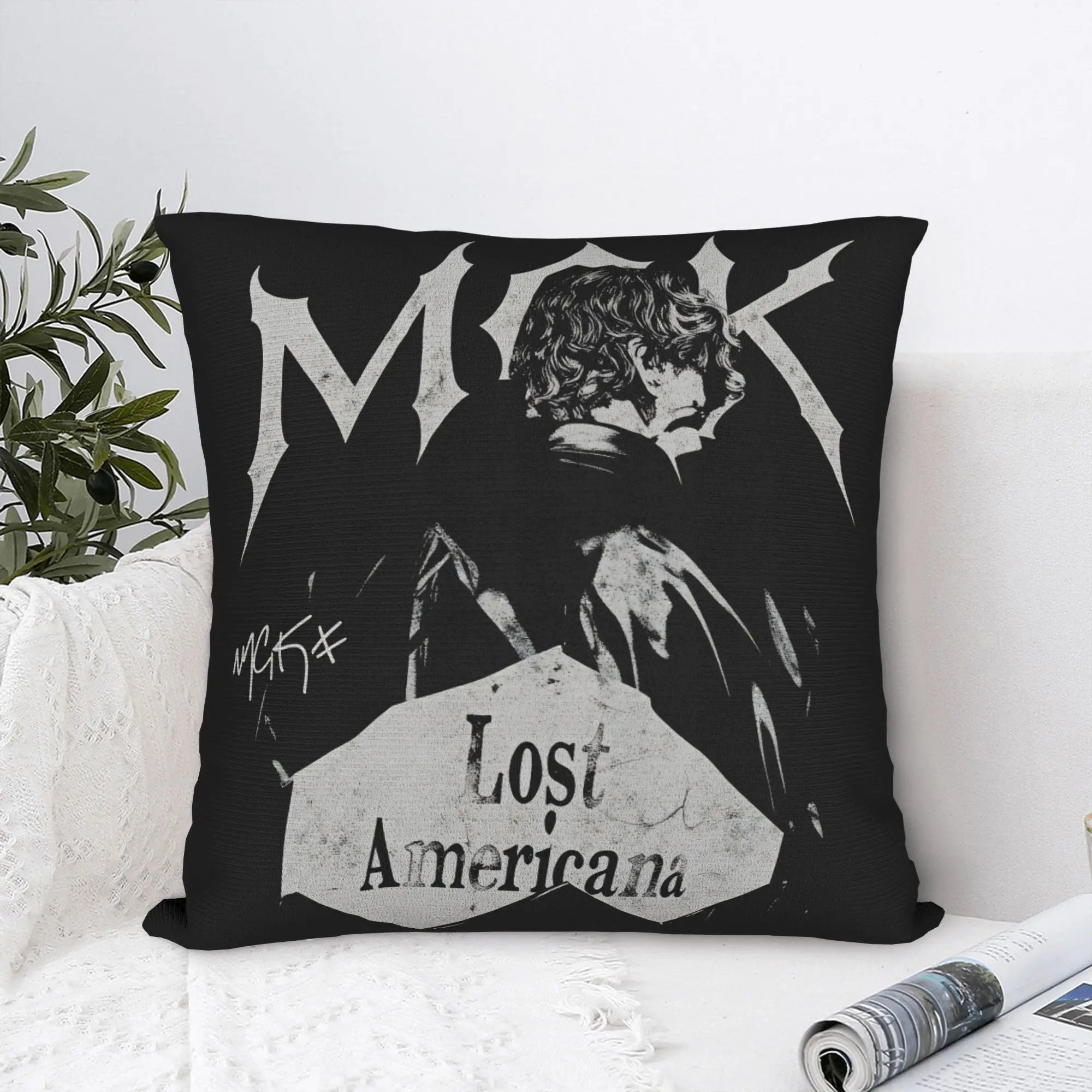 Lost Americana MGK Tour 2026 Pillowcases  Kawaii Pillow Case For Office Car Home Decor Comfy Pillow Cover