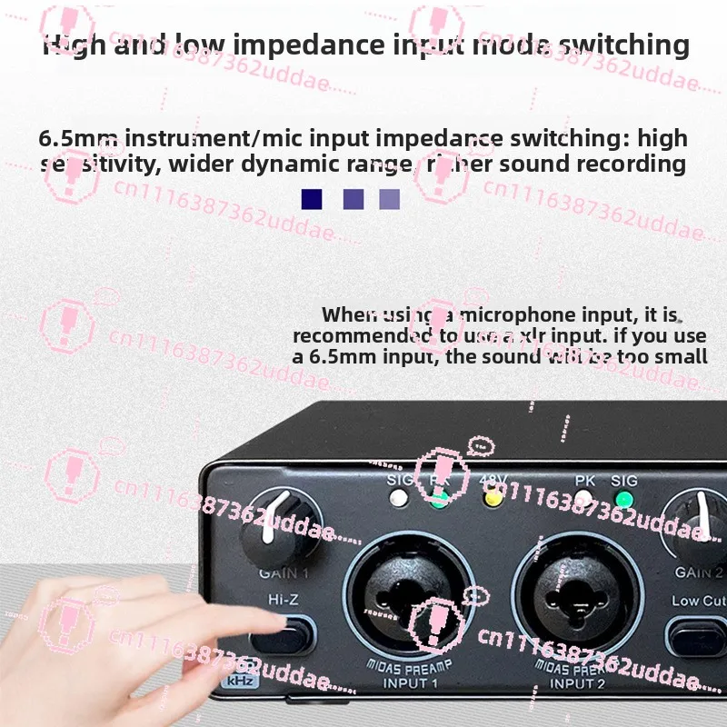 Lossless Recording Professional Sound Card Singing Live Broadcast Computer Sound Card Musical Instrument Arrangement