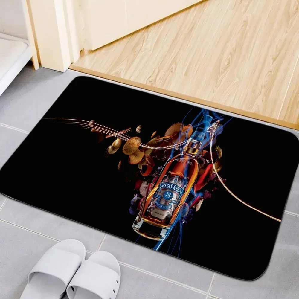 Classic Whisky Johnnie Walker Floor Bath Mat Cute Room Decor Hallway Carpet for Bedroom Prayer Rug Home Decoration Balcony Rugs