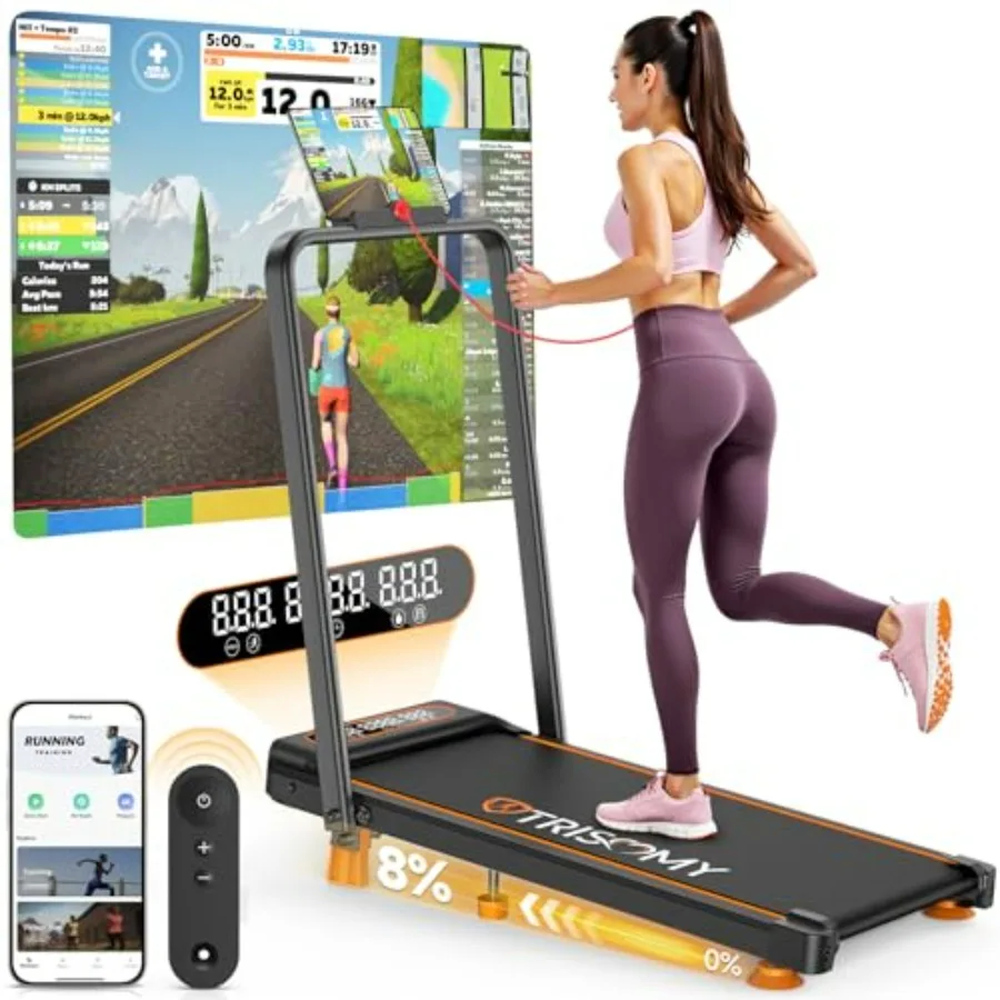 

Беговая дорожка Walking Pad с наклоном для дома и офиса, обновленная, 3.5 л.с., для установки под столом, нагрузка до 150 кг, портативная беговая дорожка 4-в-1 с пультом ДУ