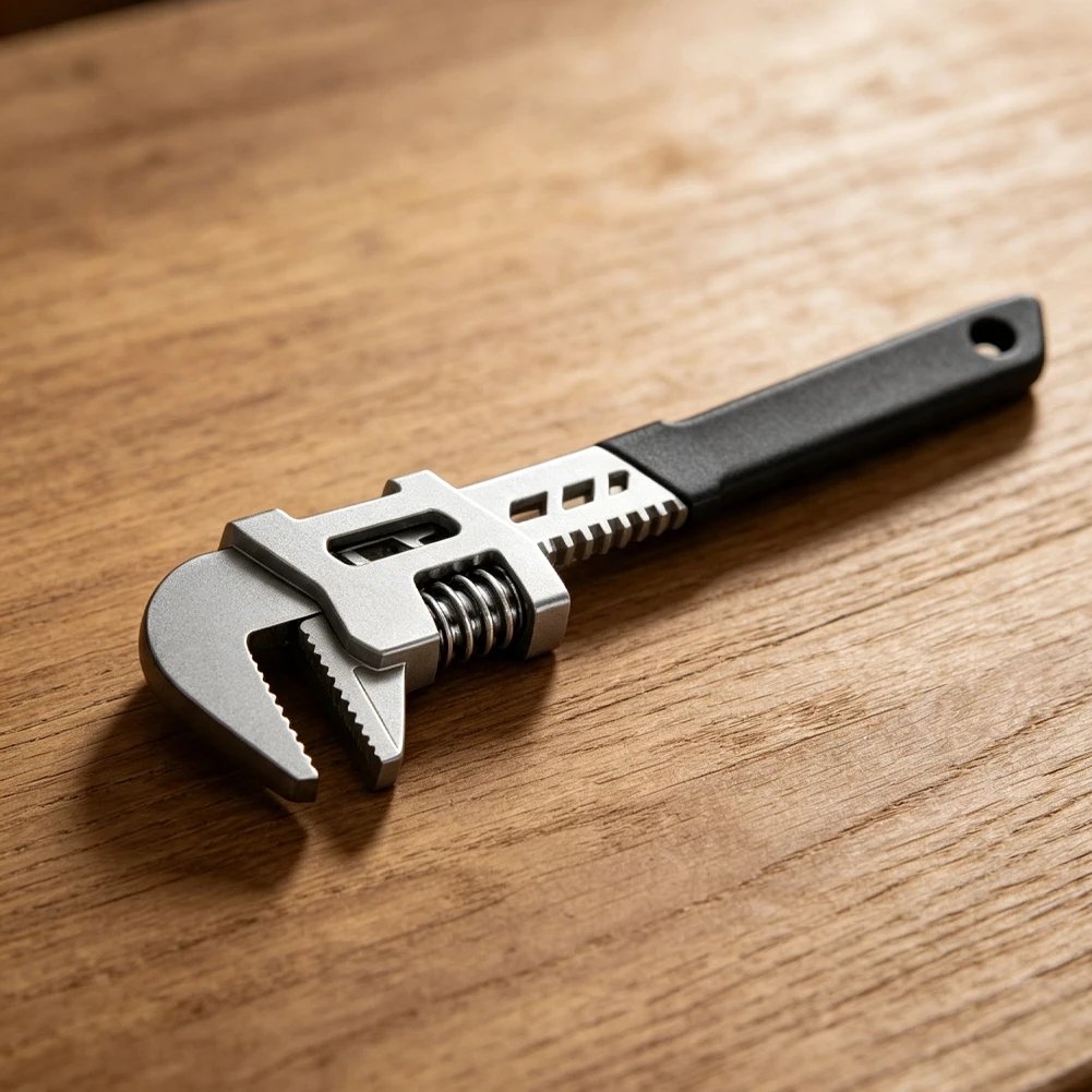 Precision Adjustable Wrench High Carbon Steel 10 Inch 12 Inch 15 Inch Wide Jaw Opening Fast Locking Swivel Function