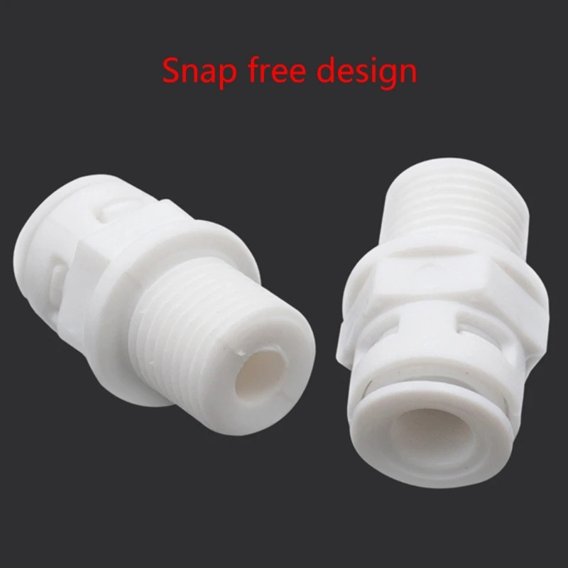 Conector rápido pequeño, rosca 1/4 pulgadas, diseño sin hebilla, fácil instalación, duradero, envío directo