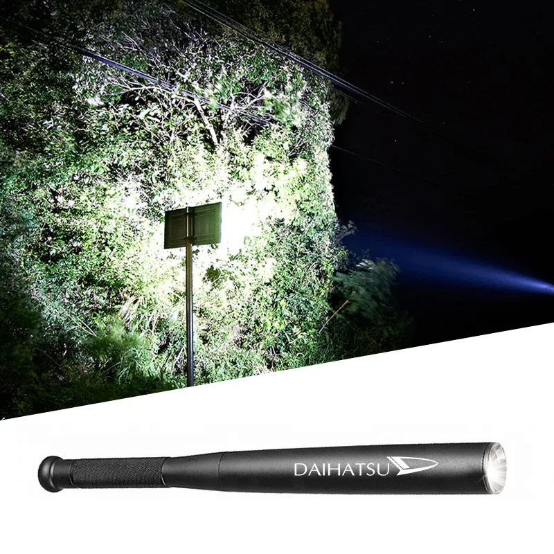 

Car LED Flashlight Waterproof Telescopic Powerful Outdoor Zoom Stick for For Daihatsu Terios Sirion Mira Rocky Materia