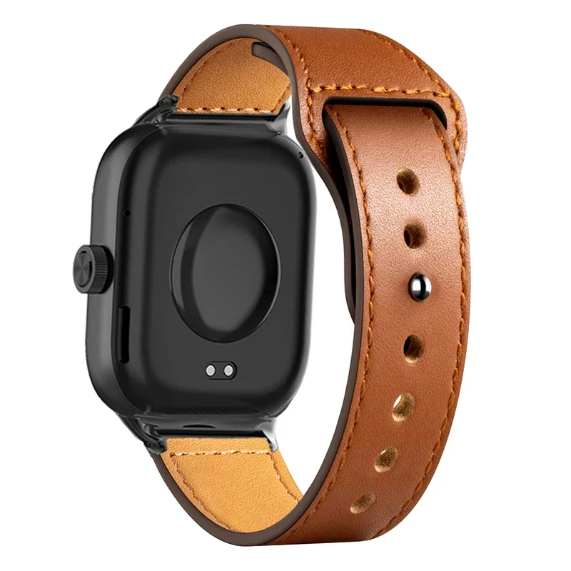 Xiaomi Mi Watch 4用レザーストラップ,交換用ストラップ