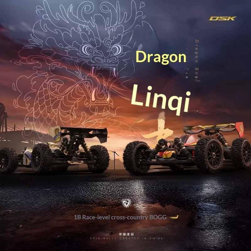 In Stock DSK RC Buggy 1 8 Scale 4WD Brushless Electric High Speed Off Road Racing Dragon Scale Knight Model Car Adult Hobbyist