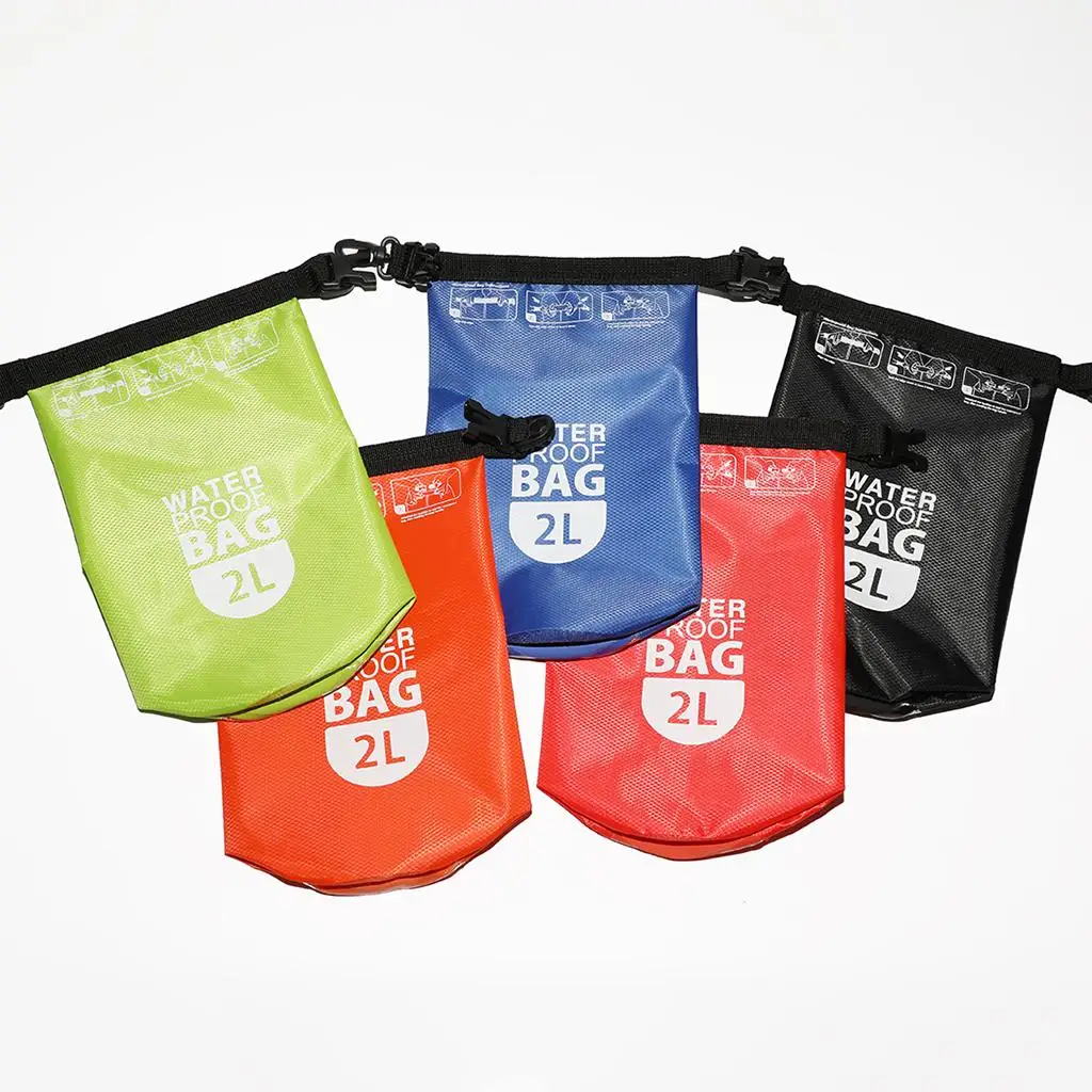 Lightweight PVC Waterproof Bag Beach Sack Roll Top Design for Kayaking Camping Boating Outdoor Storage