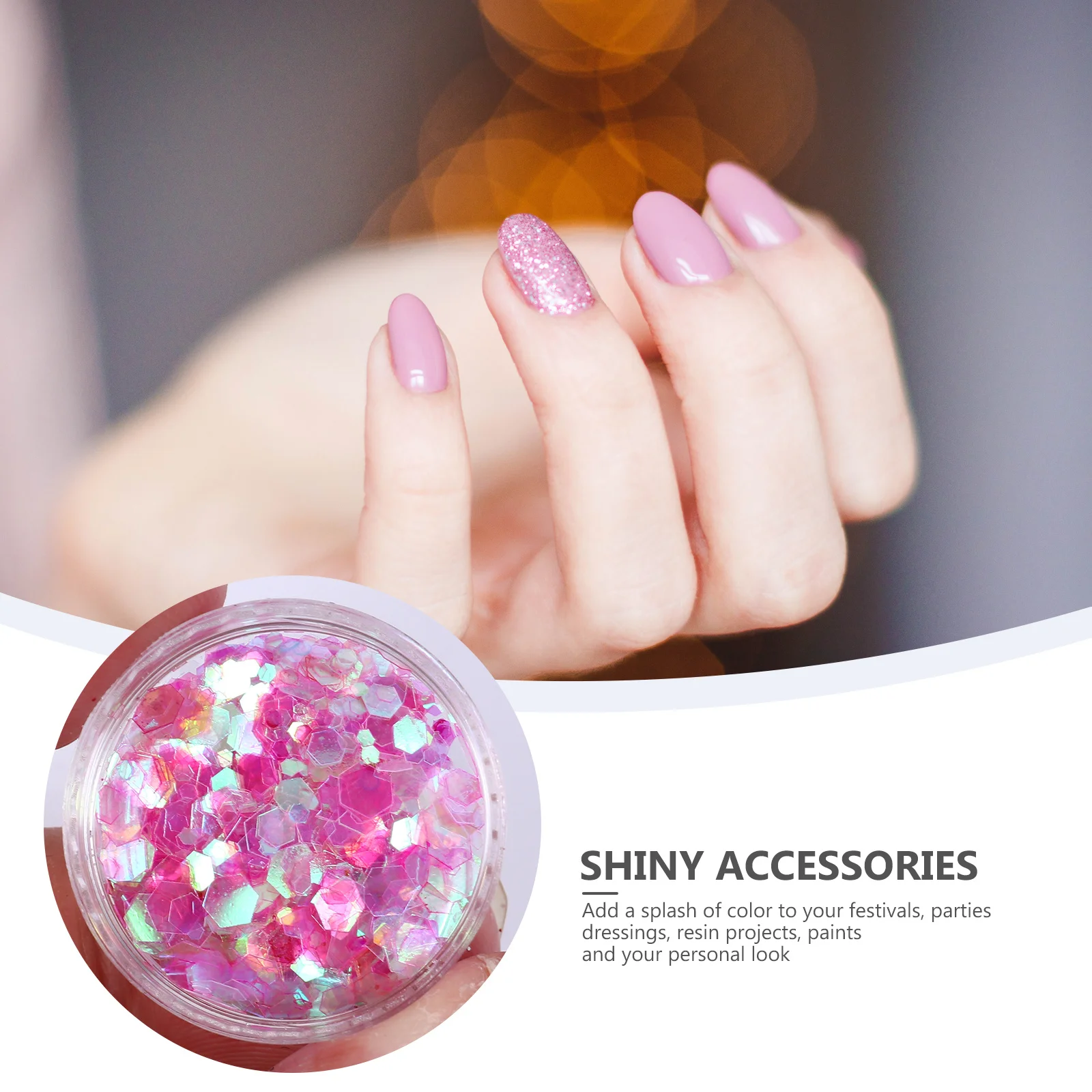 

12 Boxes Nail Sequins Small Gradient Pet Material Glitter Glittering Decor for Manicure Crafts Parties Costume DIY Nail Art